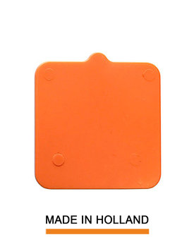 Belplast&reg; Drukplaat zonder sleuf 2mm oranje