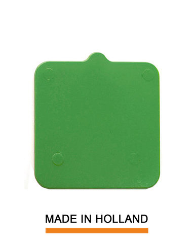 Belplast® Drukplaat zonder sleuf 10mm groen