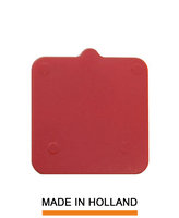 Belplast® Drukplaat zonder sleuf 5mm rood